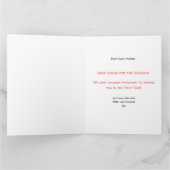 Kardinal Weihnachtskarte, Kardinal Foto Postkarte (Innenseite)