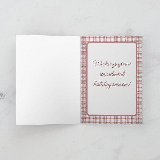 Kardinal Weihnachtskarte Karte (Innenseite)