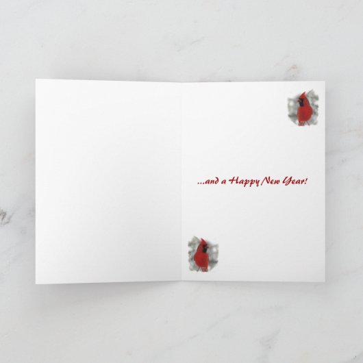 Kardinal Weihnachtskarten Feiertagskarte (Innenseite)