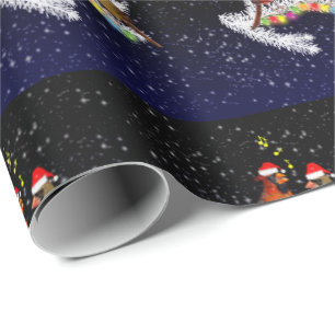 Kardinal Weihnachtswackelpapier Geschenkpapier
