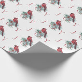Kardinal Weihnachtswrapping Paper Geschenkpapier (Ecke)