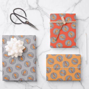 Kardinal Winter Branch Malerei Original Bird Art Geschenkpapier Set