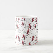 Kardinal-, Winter- und Schneemuster Kaffeetasse (Mittel)