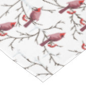Kardinal-, Winter- und Schneemuster Tischdecke (Schrägansicht)