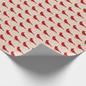 Kardinal Wrapping Paper Geschenkpapier (Ecke)