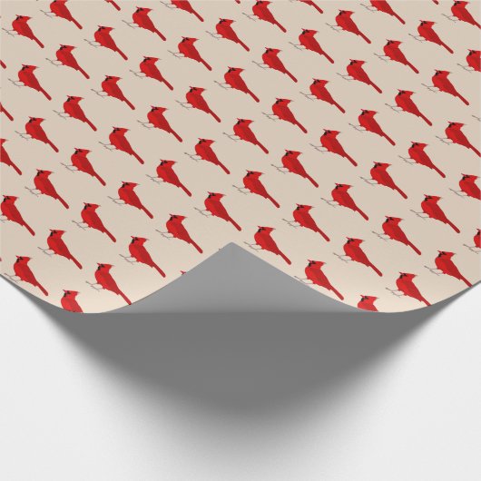 Kardinal Wrapping Paper Geschenkpapier (Ecke)