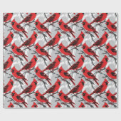 Kardinal-Wrapping Paper Geschenkpapier (Flach)