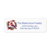 Kardinal Wreath Blue Rücksendeadresse (Vorne)