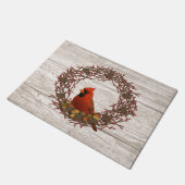 Kardinal Wreath Door Mat Fußmatte (Schrägansicht)
