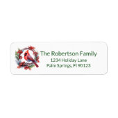 Kardinal Wreath Green Rücksendeadresse (Vorne)