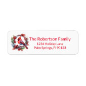 Kardinal Wreath Red Rücksendeadresse (Vorne)