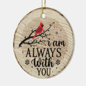 Kardinal-Ziervogel Ich bin immer bei dir Keramik Ornament (Links)