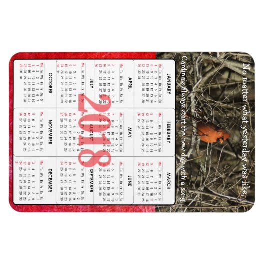 Kardinal Zitat 2018 Kalenderzeitschrift Magnet (Horizontal)