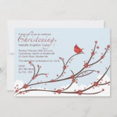 Kardinal zu einer Zweigstelle Einladung (Vorderseite)