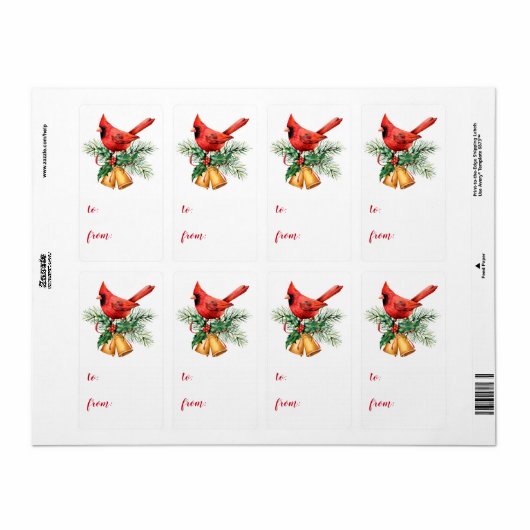 Kardinal zu Weihnachtsgeschenktafeln (Vorne)