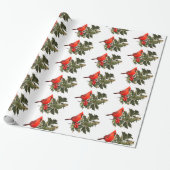 Kardinal zum Holly Wrapping Paper Geschenkpapier (Ungerollt)