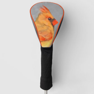 Kardinal zur Zweigmalerei - Originale Vogelkunst Golf Headcover