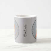 Kardinal zur Zweigmalerei - Originale Vogelkunst Kaffeetasse (Mittel)