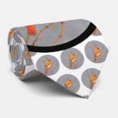 Kardinal zur Zweigmalerei - Originale Vogelkunst Krawatte (Gerollt)