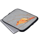 Kardinal zur Zweigmalerei - Originale Vogelkunst Laptopschutzhülle (Vorne Knopf)