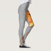 Kardinal zur Zweigmalerei - Originale Vogelkunst Leggings (Rechts)