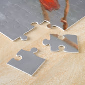 Kardinal zur Zweigmalerei - Originale Vogelkunst Puzzle (Seite)