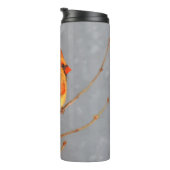 Kardinal zur Zweigmalerei - Originale Vogelkunst Thermosbecher (Nach rechts gedreht)