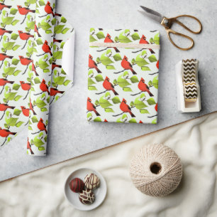 Kardinaldruck für Vogelfreunde  Geschenkpapier