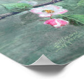 KARDINÄLE & APPLE BLOSSOMS VON SHARON SHARPE POSTER (Ecke)