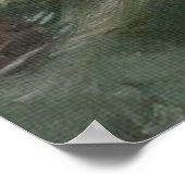 Kardinäle auf Snowy Birdhouse Poster (Ecke)