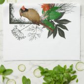 Kardinäle Corner Kitchtuch Geschirrtuch (Gefaltet)