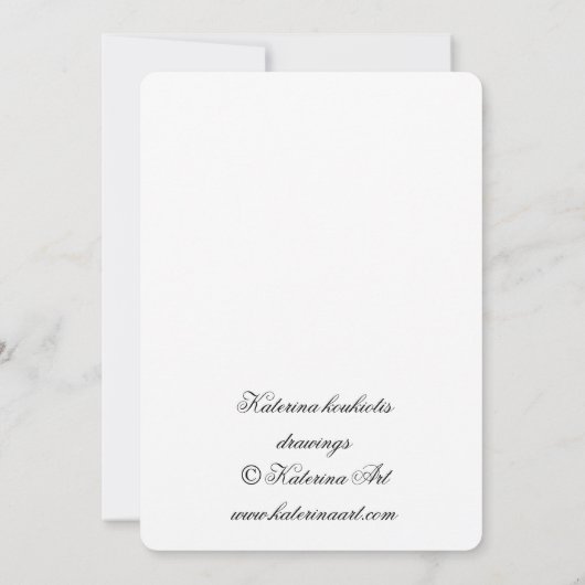 Kardinäle fütternd Vögel mit flachem Notecard Dankeskarte (Rückseite)