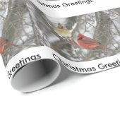 Kardinäle Geschenkpapier (Rolleneckpunkt)