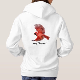 Kardinäle hier, Weihnachten in der Nähe der Natur Hoodie