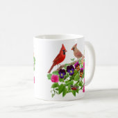 Kardinäle in der Garten-Tasse Kaffeetasse (VorderseiteRechts)