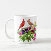 Kardinäle in der Garten-Tasse Kaffeetasse (Links)