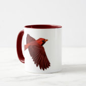"Kardinäle in der wilden" Vogel-Kaffee-Tasse Tasse (Vorderseite Links)