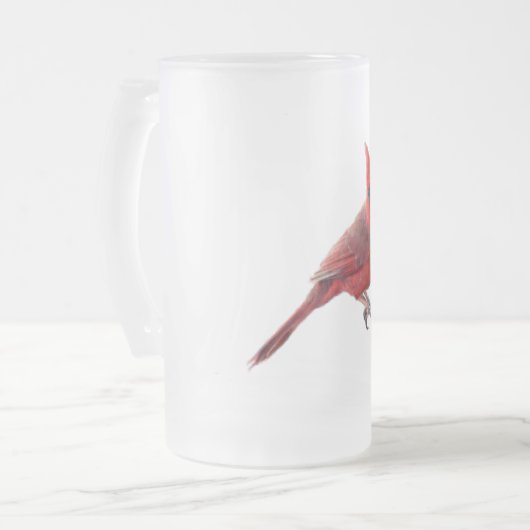 Kardinäle Mattglas Bierglas (Vorderseite Links)