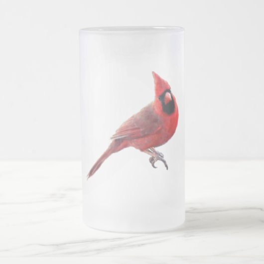 Kardinäle Mattglas Bierglas (Mittel)