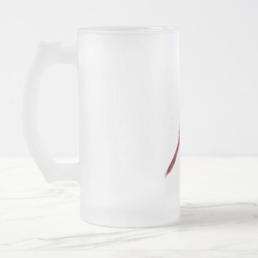 Kardinäle Mattglas Bierglas (Links)