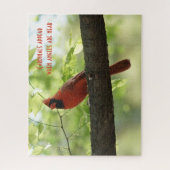 Kardinäle tauchen auf, wenn Engel in der Nähe sind Puzzle (Vertikal)