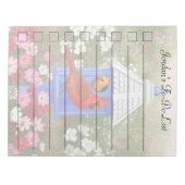 Kardinäle und Blue Birdhouse Notizblock (Vorderseite)