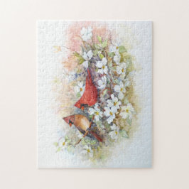 Kardinäle und Dogwood-Puzzle Puzzle
