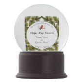 Kardinäle und Engels-personalisiertes Denkmal Schneekugel (Rückseite)