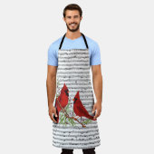 Kardinäle und Musik Schürze (Getragen)