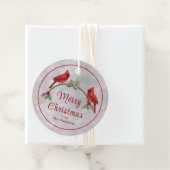 Kardinäle und Pinien - Liebesmarken Geschenkanhänger (Beispiel)