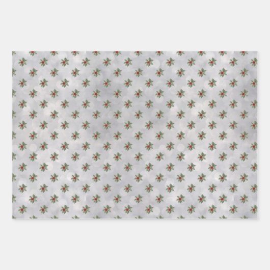 Kardinäle und Pinienholzplatten Geschenkpapier Set (Vorderseite 3)