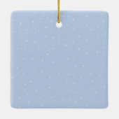 Kardinäle und Schneeflocken Keramikornament (Rückseite)