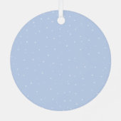 Kardinäle und Schneeflocken Ornament Aus Metall (Rückseite)