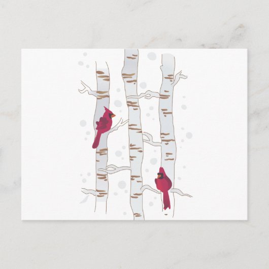 Kardinäle zu Aspen Postkarte (Vorderseite)